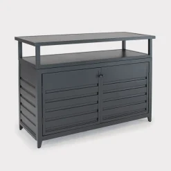 Online Aluminium Sideboard with Double Doors Storage Boxes