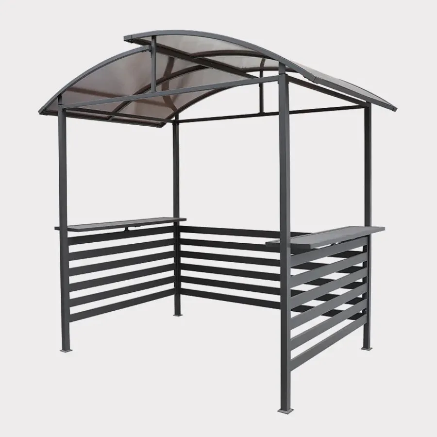 Hot BBQ Panalsol, Aluminium, Grey Pergolas