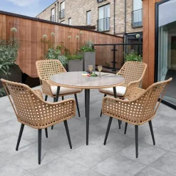 Discount Boho 100cm Dining Table Dining Tables