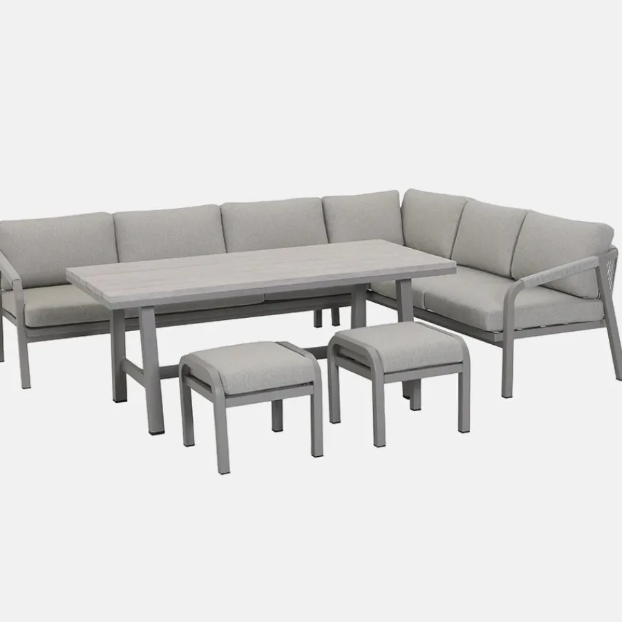 Sale Como Corner Lounge/ Dining Set with Footstools Dining Sets | Lounge Sets