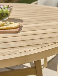 Fashion Cora Acacia Wood 4 Seat Round Dining Set 4 Seats | Wood