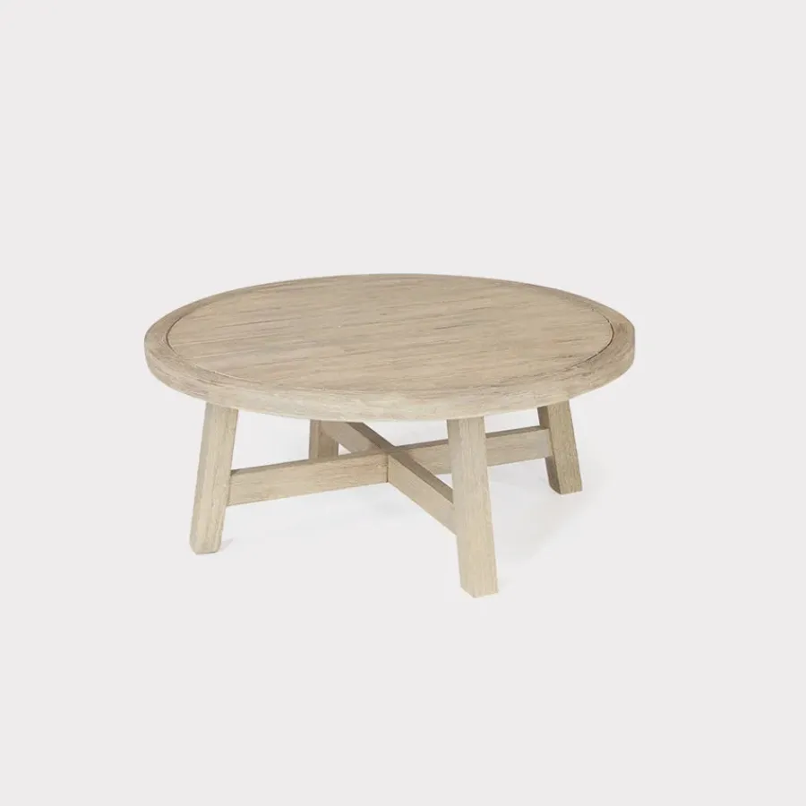 Outlet Cora Round Coffee Table 90cm Wood | Coffee Tables