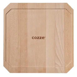 Outlet Cozze® Reversible Cast Iron Pan with Bamboo Tray 330 x 330 mm Accessories