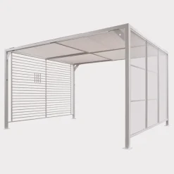 Discount Deluxe Panalsol® 3x3.5m White Pergolas