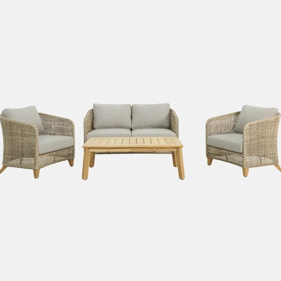 Best Durban 4 Seat Lounge Set 4 Seats | Rattan