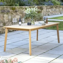 Best Durban Dining Set 8 Seat with Rectangular Wood Table 8 Seats | Rattan