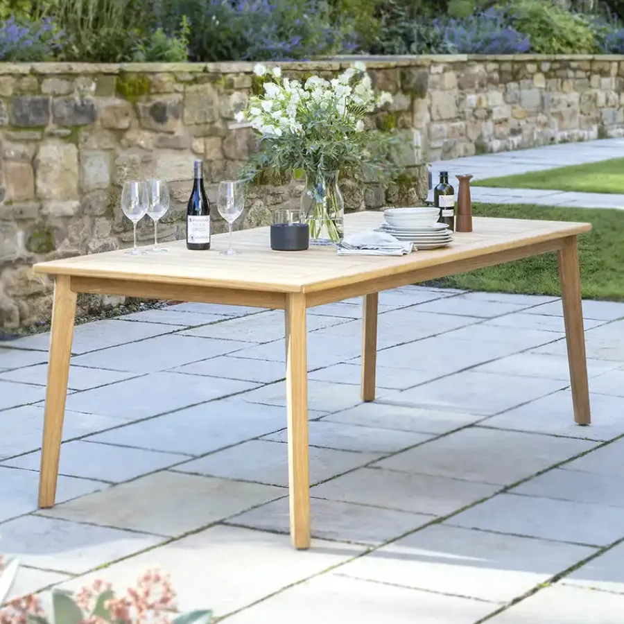 Best Durban Dining Set 8 Seat with Rectangular Wood Table 8 Seats | Rattan