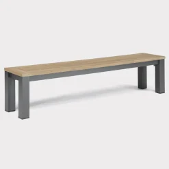 Clearance elba Bench Aluminium | Wood