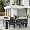 Clearance elba Dining Table 220x100cm Aluminium | Wood