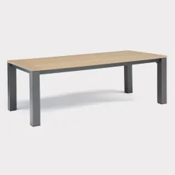 Clearance elba Dining Table 220x100cm Aluminium | Wood