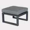 Clearance elba Grande Footstool with cushion Aluminium