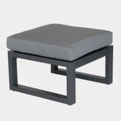 Clearance elba Grande Footstool with cushion Aluminium