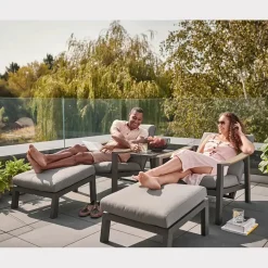 New elba Relaxer with Footstool Sun Loungers
