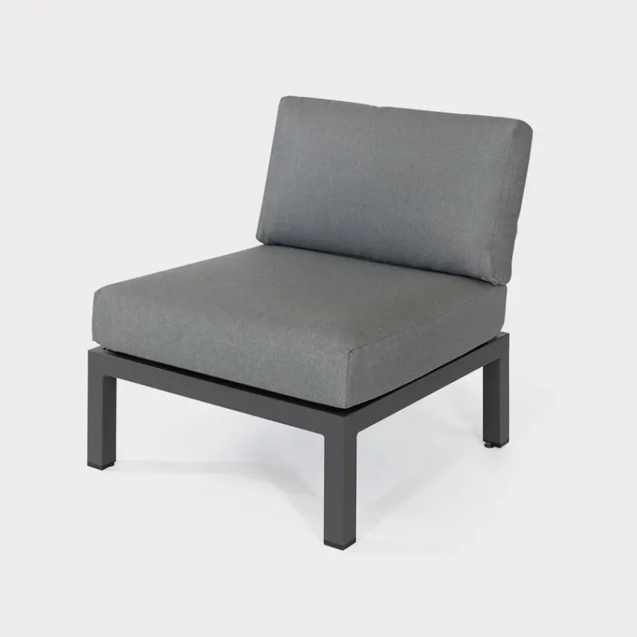 Outlet elba Side Chairs with Signature Square Coffee Table Aluminium