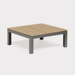 Outlet elba Side Chairs with Signature Square Coffee Table Aluminium