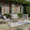 Hot Freeport 4-Seat Lounge Set with Coffee Table 125x65cm 4 Seats | Wood