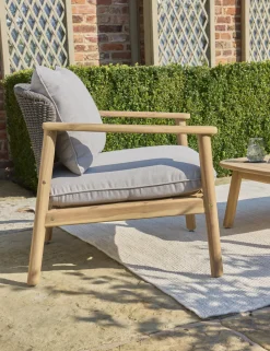 Hot Freeport 4-Seat Lounge Set with Coffee Table 125x65cm 4 Seats | Wood