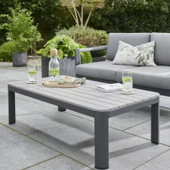 Hot Gio 4 Seat Lounge Set including Coffee Table 4 Seats | Aluminium
