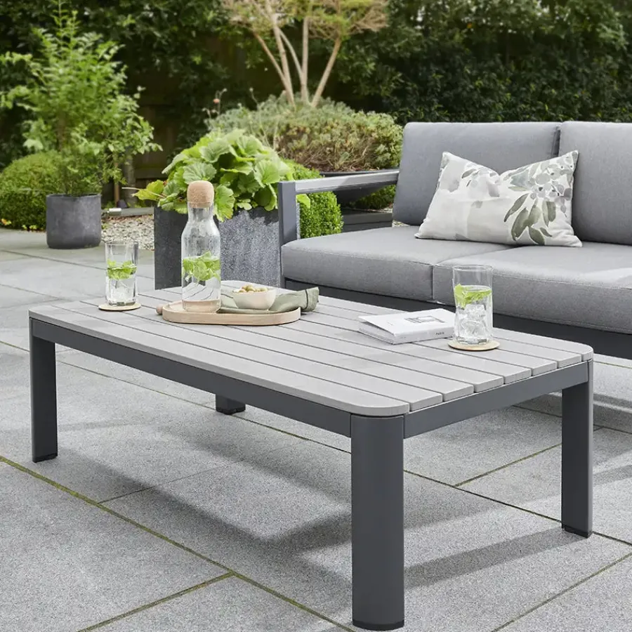 Hot Gio 4 Seat Lounge Set including Coffee Table 4 Seats | Aluminium