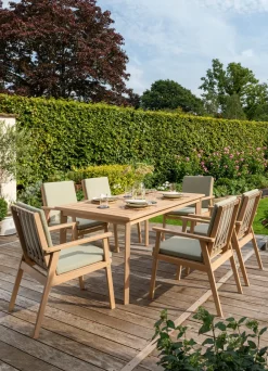 New Hampton 6-Seat Dining Set Wood | Dining Sets