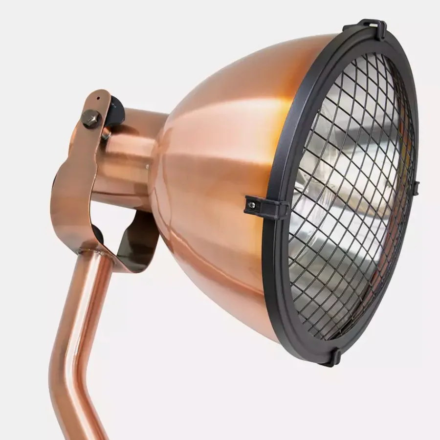 Fashion Kalos Copper Floor Standing Patio Heater Free Standing