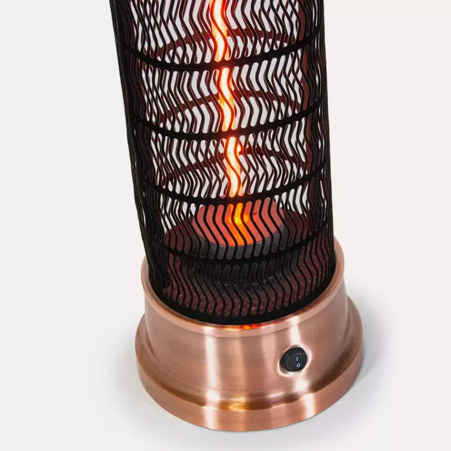 Clearance Kalos Copper Lantern Patio Heater 73cm - 84cm - 98cm Free Standing