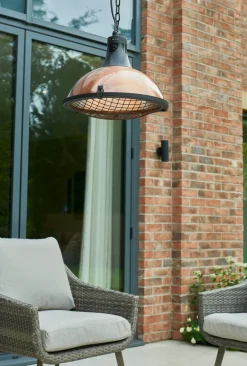 New Kalos Copper Pendant Patio Heater Hanging
