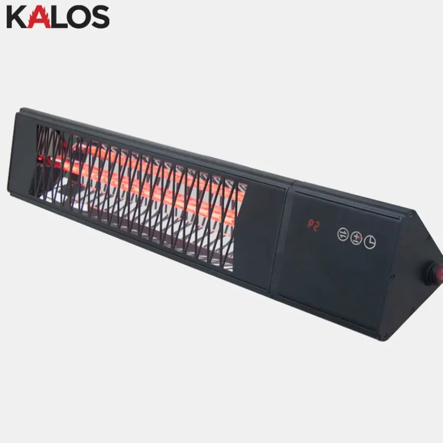 Best Kalos Industrial Style Electric Patio Heater – Wall Mounted Hanging