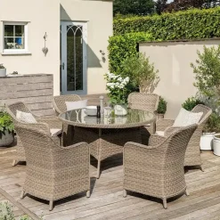 Online Charlbury 140cm Round Dining Table Tables | Rattan