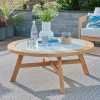 Discount Kubu Coffee Table 100cm Round Terrazzo Top Coffee Tables