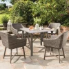 Outlet LaMode Square Aluminium Dining Table Dining Tables