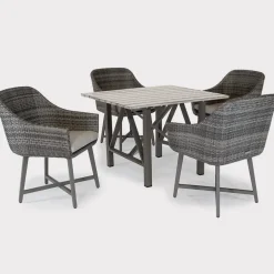 Outlet LaMode Square Aluminium Dining Table Dining Tables