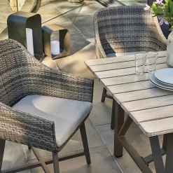 Outlet LaMode Square Aluminium Dining Table Dining Tables