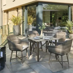 Outlet LaMode Square Aluminium Dining Table Dining Tables