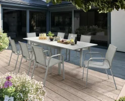 New Lille 8 Seat Dining Set 8 Seats | Aluminium