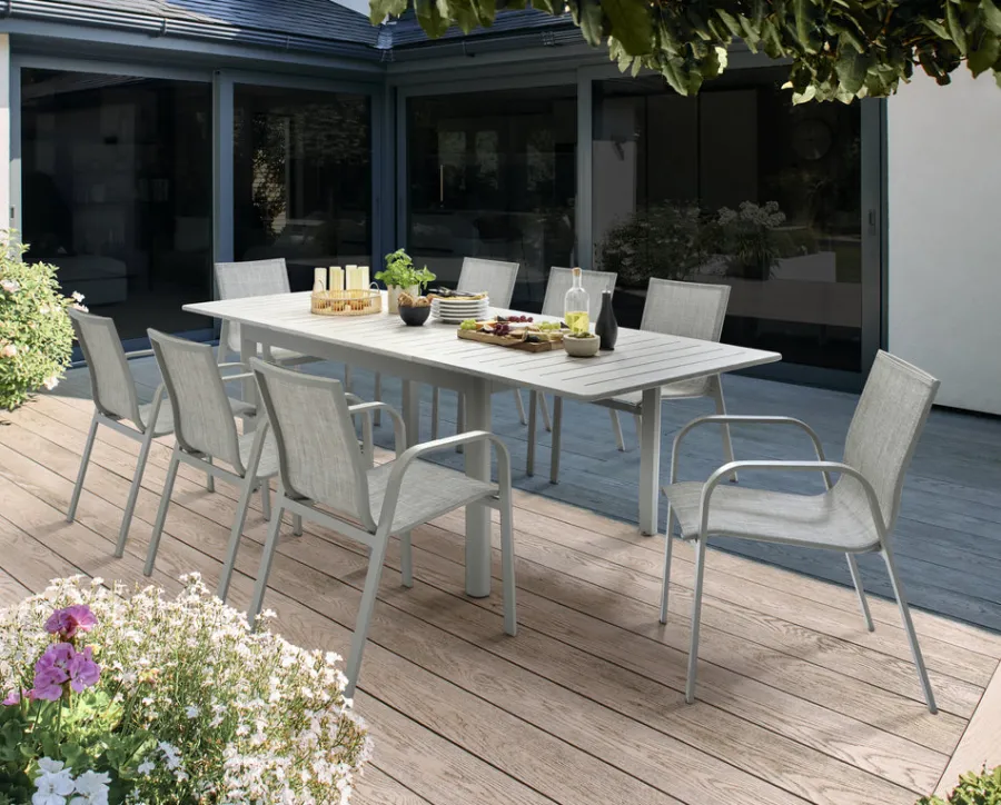 New Lille 8 Seat Dining Set 8 Seats | Aluminium