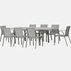New Lille 8 Seat Dining Set 8 Seats | Aluminium