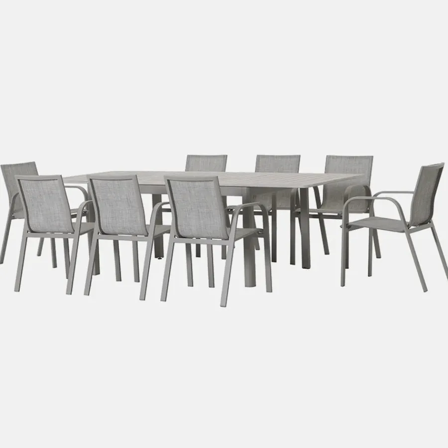 New Lille 8 Seat Dining Set 8 Seats | Aluminium