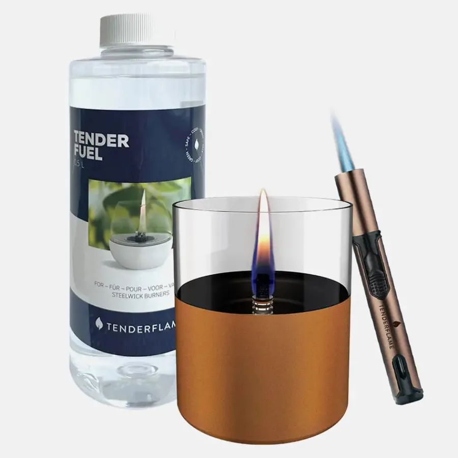 Hot Lilly Gift Pack with 0.5L fuel and pen torch lighter Tabletops & Candles