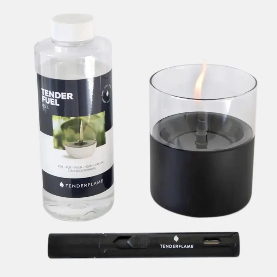 Hot Lilly Gift Pack with 0.5L fuel and pen torch lighter Tabletops & Candles