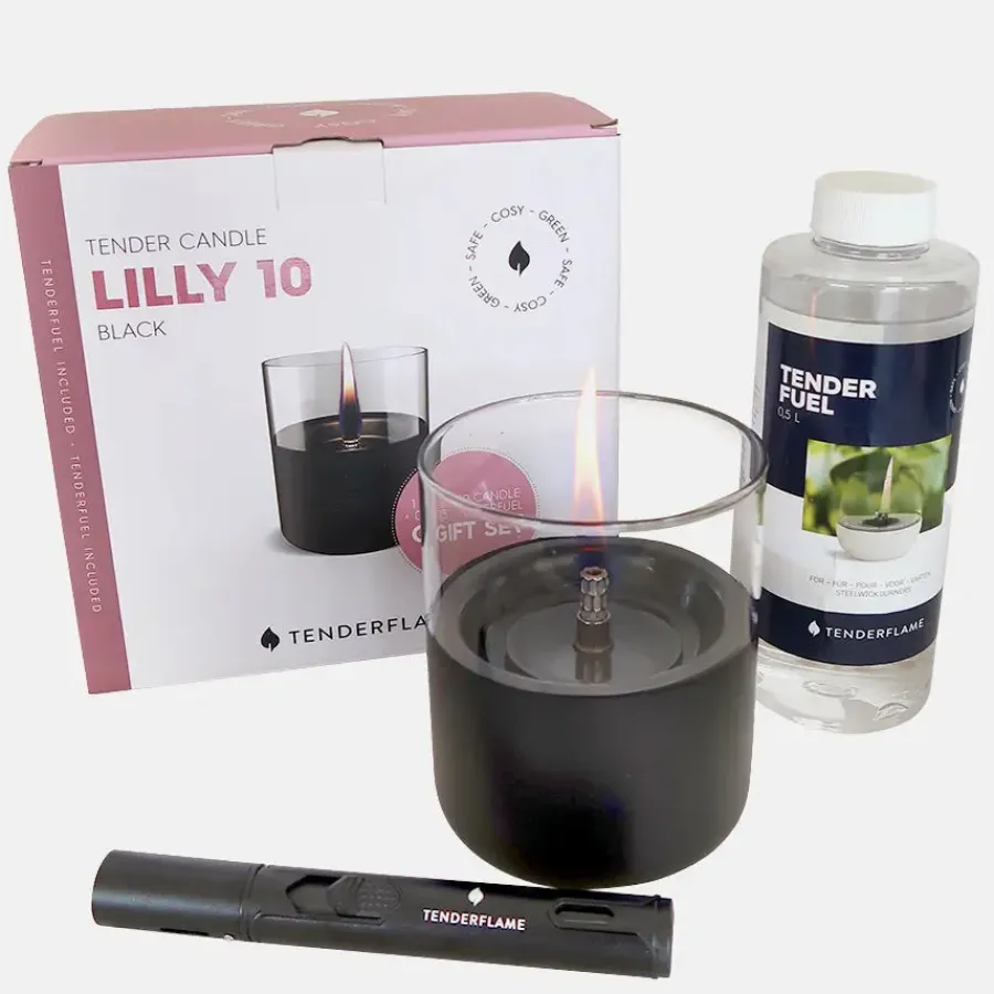 Hot Lilly Gift Pack with 0.5L fuel and pen torch lighter Tabletops & Candles