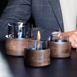 Online Lotus 12 Wood Tabletops & Candles