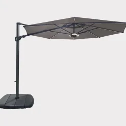 Discount 3.3M Free Arm with Dual Tilt with LED lights and wireless speaker Parasols