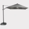 Best 3.0m Square Free Arm Parasol with LED Lights and Wireless Speaker Parasols
