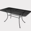 Clearance Mesh Rectangular Table 160x90cm Metal | Dining Tables