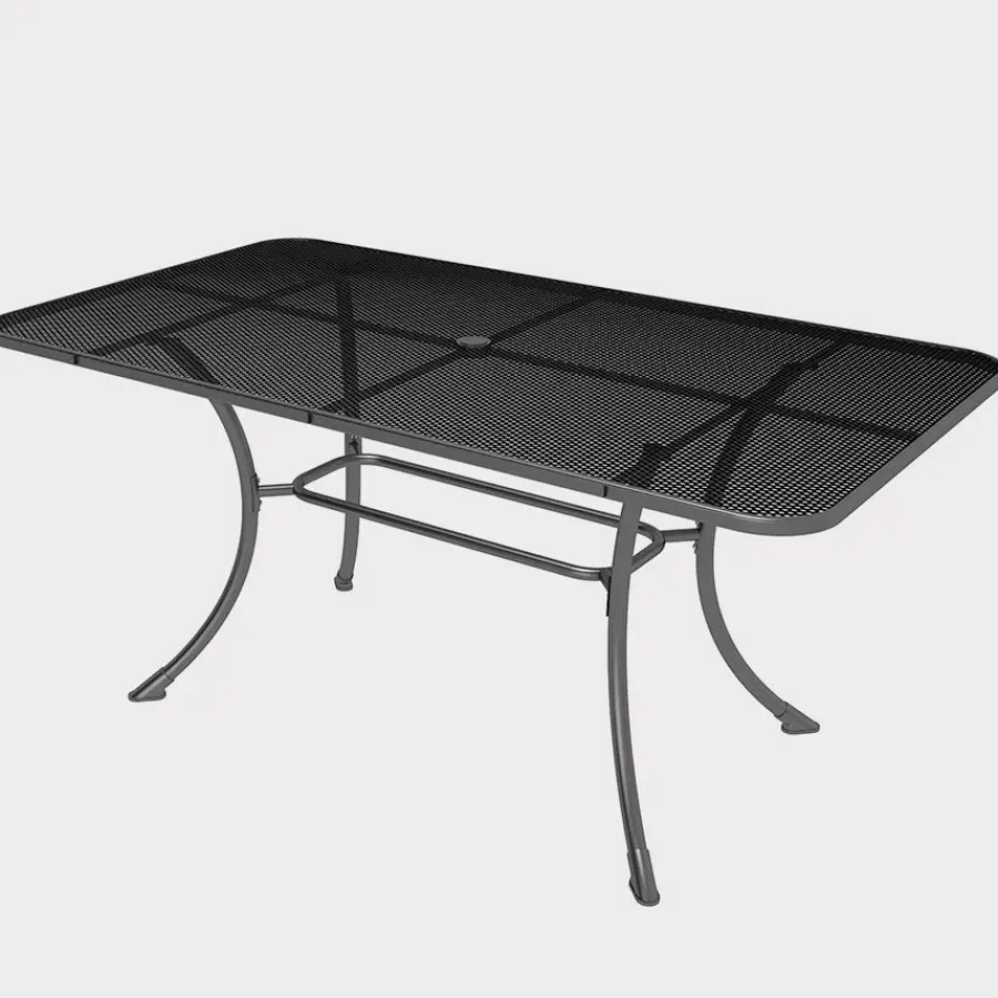 Clearance Mesh Rectangular Table 160x90cm Metal | Dining Tables