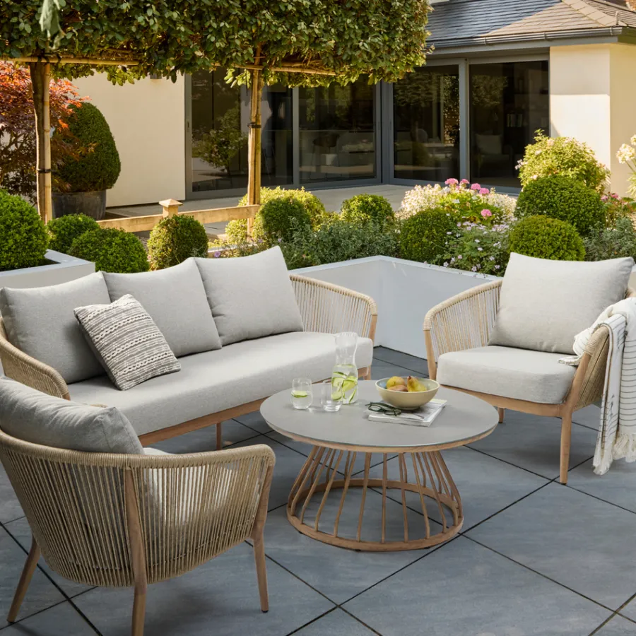 Fashion Messina 5 Seat Lounge Set Seating Sets | Aluminium