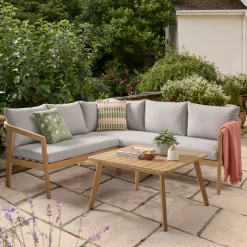 Clearance Nara Corner Set 4 Seats | Wood