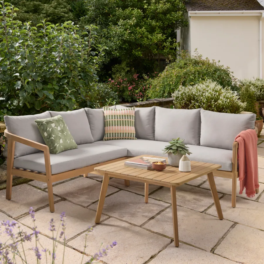 Clearance Nara Corner Set 4 Seats | Wood