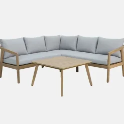 Clearance Nara Corner Set 4 Seats | Wood